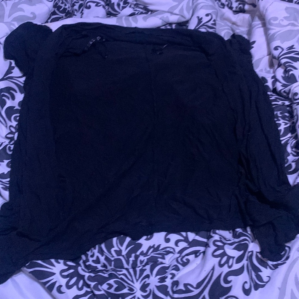 black short sleeve cardigan